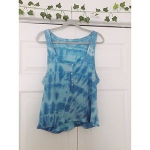 Blue Tye Dye Aerie Tank Top